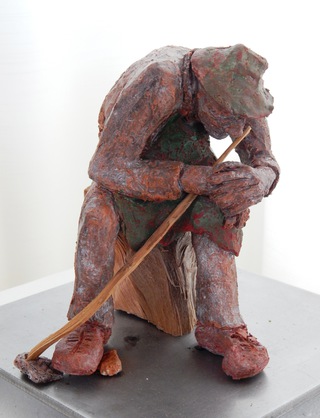 Gärtner – Terracotta auf Stahl, 2014