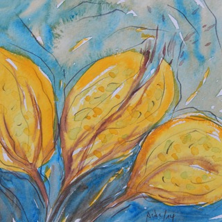 Knospen – Aquarell 2014