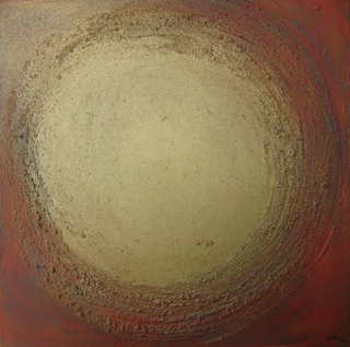 Das Göttliche – neun Bilder, Acryl, Sand, Bronzepulver auf Leinwand 2012