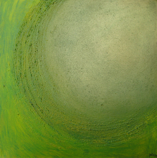 Das Göttliche – neun Bilder, Acryl, Sand, Bronzepulver auf Leinwand 2012