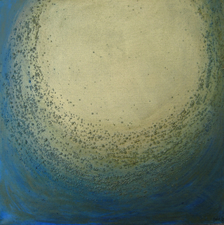 Das Göttliche – neun Bilder, Acryl, Sand, Bronzepulver auf Leinwand 2012